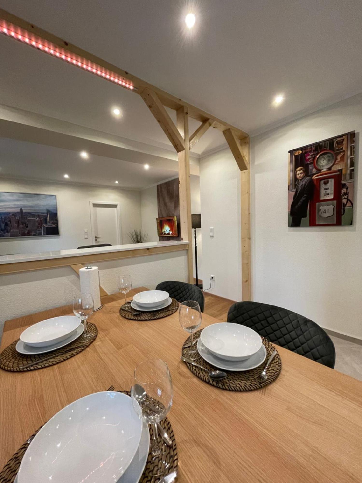 Moderne Ferienwohnungen In Dissen Esterno foto