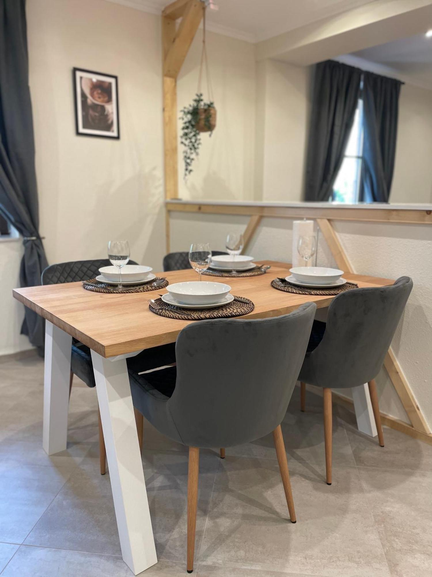 Moderne Ferienwohnungen In Dissen Esterno foto
